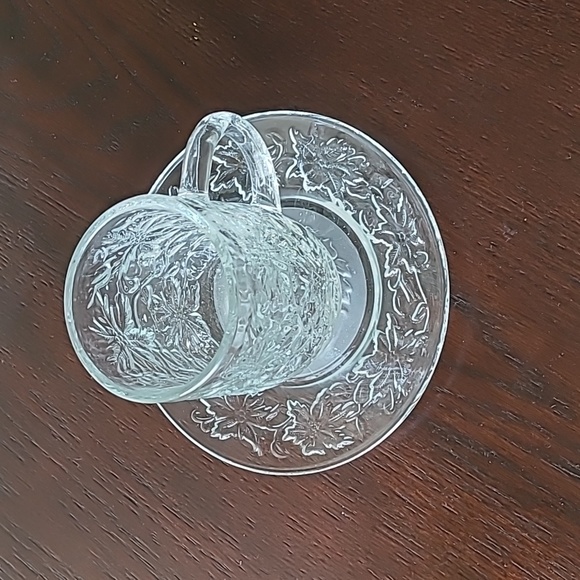 Princess House two pieces crystal mug and saucer Excellent preloved condition!!! - Picture 2 of 7